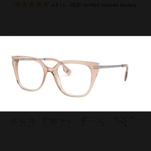 Burberry Women's Glasses in Tan and Silver